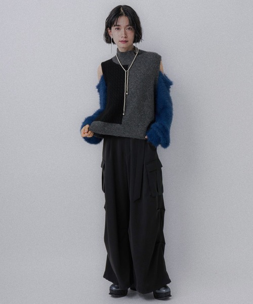 【美品】HARE ベーシックワイドカーゴパンツ セール】ベーシックワイドカーゴパンツ(HARE)（カーゴパンツ）｜HARE