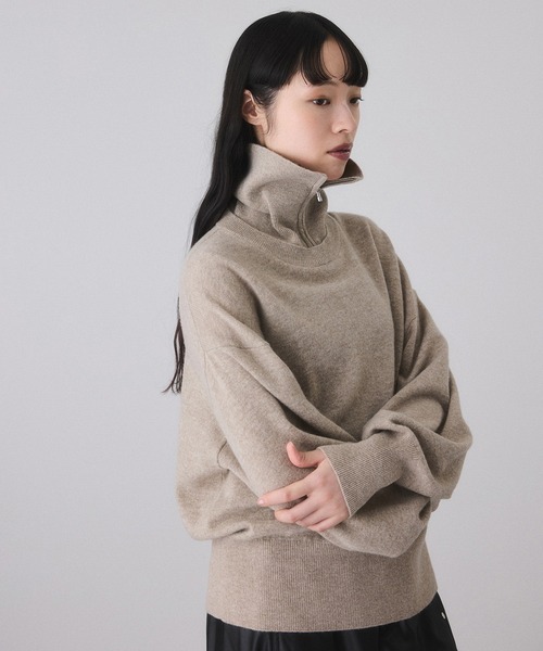 ADAM ET ROPE'（アダムエロペ） ニット セーター カシミア混ZIP