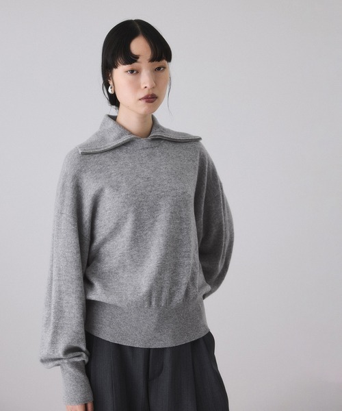 ADAM ET ROPE'（アダムエロペ） ニット セーター カシミア混ZIP