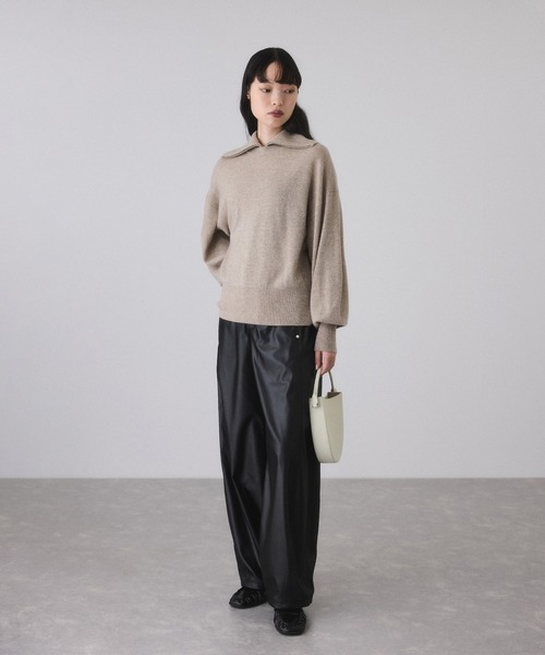 ADAM ET ROPE'（アダムエロペ） ニット セーター カシミア混ZIP