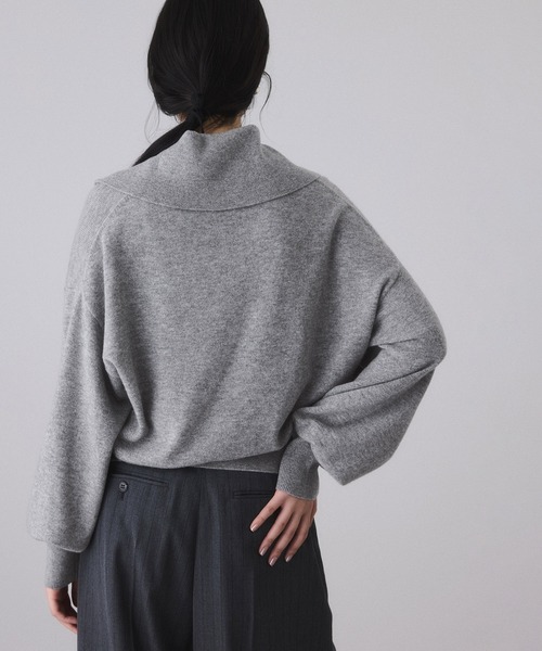 ADAM ET ROPE'（アダムエロペ） ニット セーター カシミア混ZIP