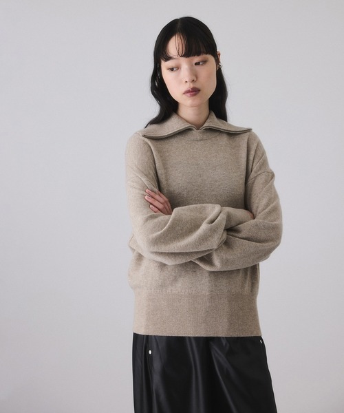 ADAM ET ROPE'（アダムエロペ） ニット セーター カシミア混ZIP