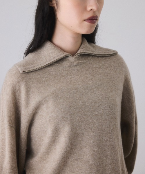 ADAM ET ROPE'（アダムエロペ） ニット セーター カシミア混ZIP
