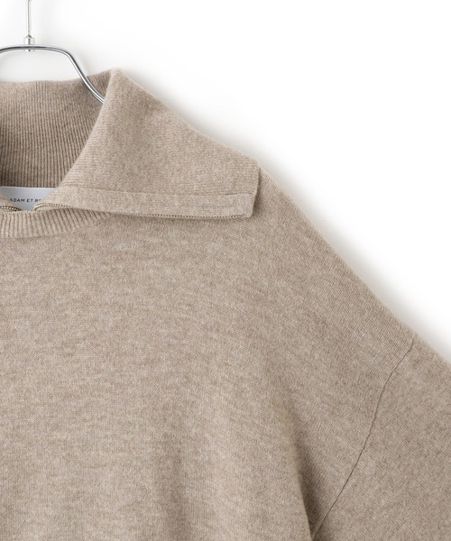 ADAM ET ROPE'（アダムエロペ） ニット セーター カシミア混ZIP