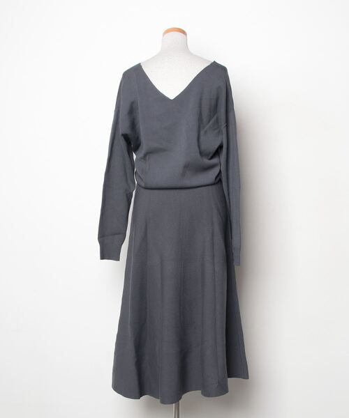 「LOUNGEDRESS」 長袖ワンピース FREE グレー レディース_画像2