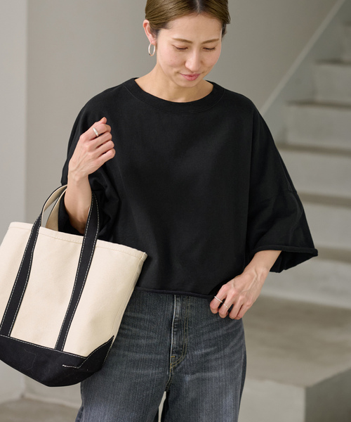 FRAMeWORK（フレームワーク） スウェットカットソー FREE ブラック