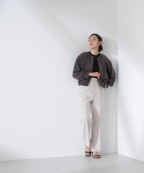 「NATURAL BEAUTY BASIC」 ブルゾン MEDIUM オフホワイト レディース_画像6