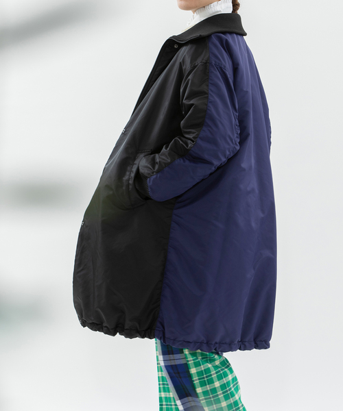 nop de nod（ノップドゥノッド） コート アウター ナイロンツイルバイ