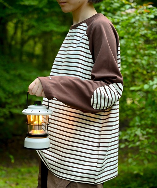 極美品 アーツアンドサイエンス ラグラン スリーブ Tシャツ ショッパー付 S'more tシャツ Raglan sleeve border L/S T-shirt ラグランスリーブ