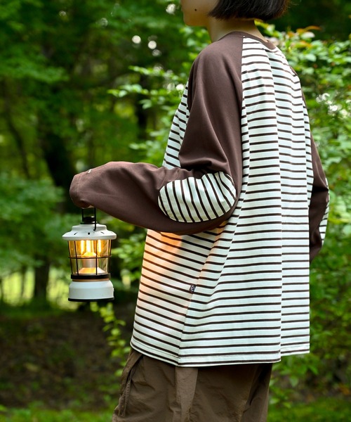 S'more tシャツ Raglan sleeve border L/S T-shirt ラグランスリーブ