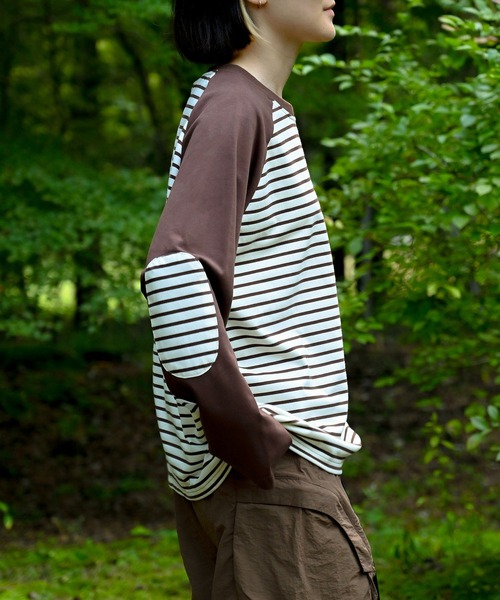 S'more tシャツ Raglan sleeve border L/S T-shirt ラグランスリーブ