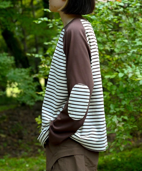S'more tシャツ Raglan sleeve border L/S T-shirt ラグランスリーブ