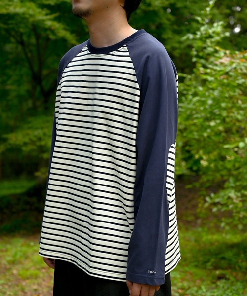 S'more tシャツ Raglan sleeve border L/S T-shirt ラグランスリーブ