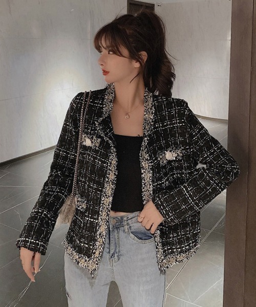 「Miniministore」 ノーカラージャケット X-LARGE ホワイト レディース_画像2