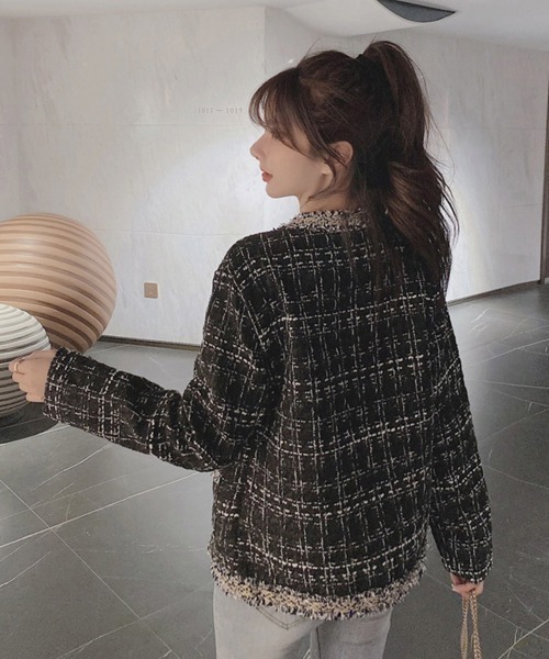 「Miniministore」 ノーカラージャケット X-LARGE ホワイト レディース_画像6