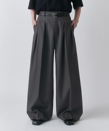 Lui's（ルイス） ワイドパンツ スラックス 「Neucon」PINSTRIPE 2TUCK