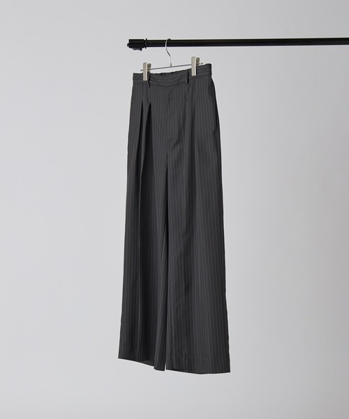 Lui's（ルイス） ワイドパンツ スラックス 「Neucon」PINSTRIPE 2TUCK