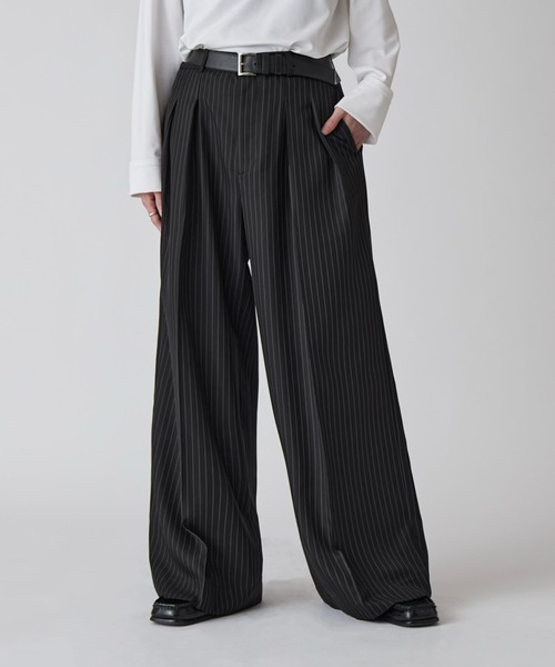 Lui's（ルイス） スラックス 「Neucon」PINSTRIPE 2TUCK WIDE SLACKS