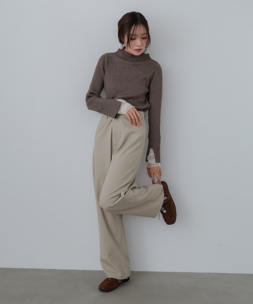 「Bab」 長袖ニット FREE グレー レディース_画像6