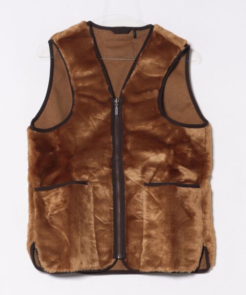 Barbour（バブアー） ベスト ジレ フロントジップ ファー ライナー