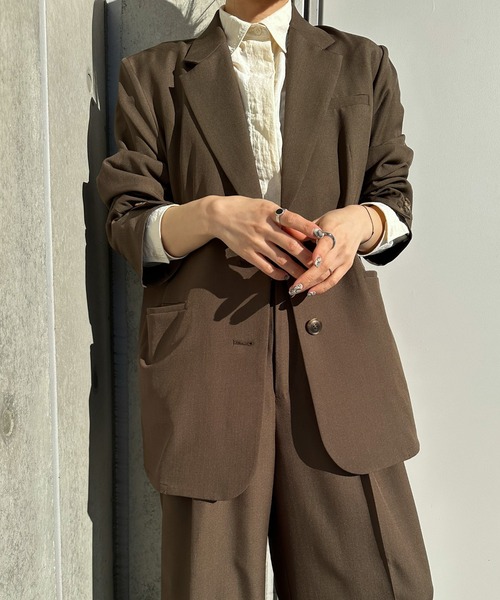 select MOCA by son」 テーラードジャケット MEDIUM ブラウン