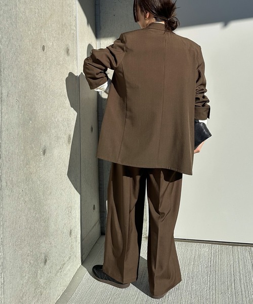 select MOCA by son」 テーラードジャケット MEDIUM ブラウン