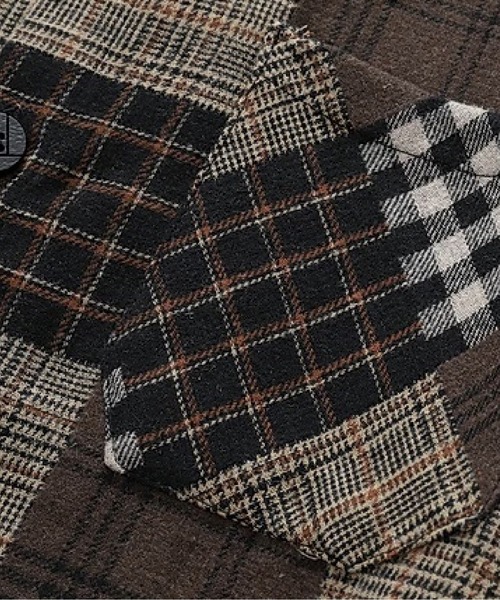 U：UME（ユーム） シャツ Retro Mix Check Shirt メンズ : ZOZOTOWN