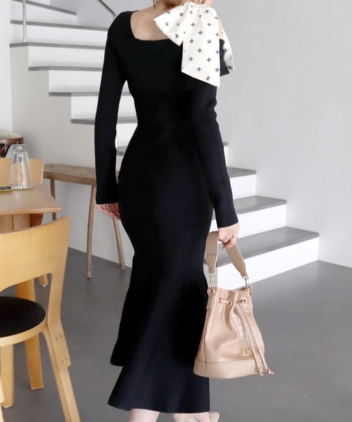 「ROYAL PARTY」 ニットワンピース FREE ピンク レディース_画像3