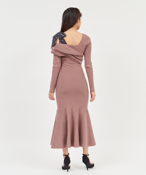 「ROYAL PARTY」 ニットワンピース FREE ピンク レディース_画像5