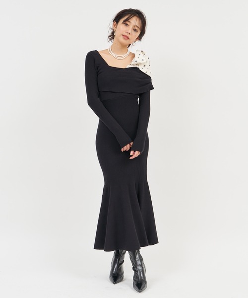 「ROYAL PARTY」 ニットワンピース FREE ピンク レディース_画像6