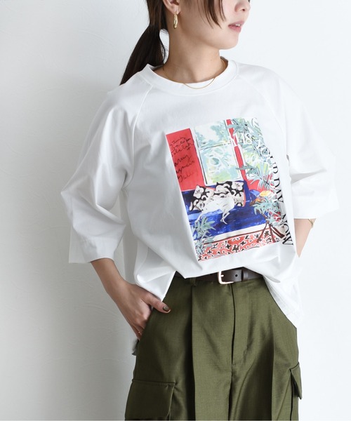 Eimee Law（エイミーロウ） tシャツ アートプリント ラグランTシャツ