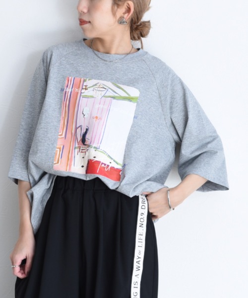 Eimee Law（エイミーロウ） tシャツ アートプリント ラグランTシャツ