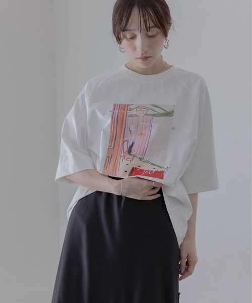 Eimee Law（エイミーロウ） tシャツ アートプリント ラグランTシャツ