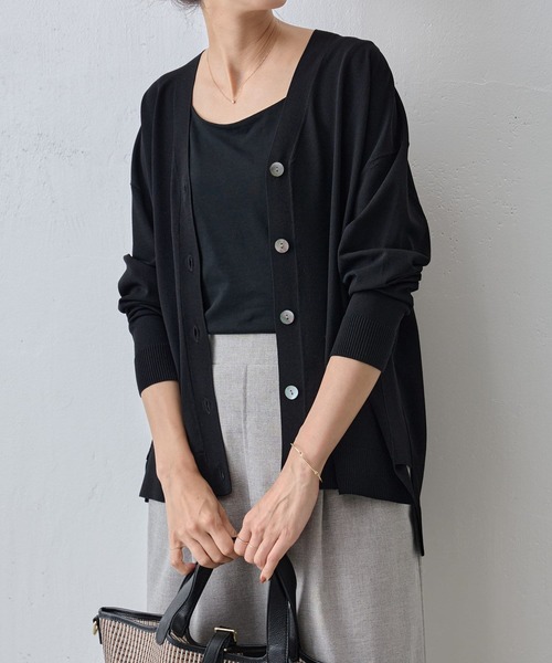 「BEARDSLEY」 ニットカーディガン FREE ブラック レディース_画像5