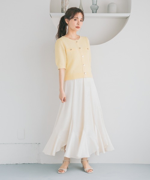 mysty woman（ミスティウーマン） ロング スカート しわになりにくい