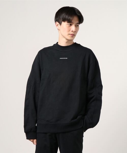 Calvin Klein」 スウェットカットソー M ブラック メンズ