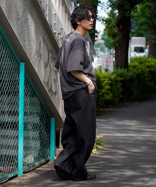 「PUBLUX」 半袖Tシャツ LARGE ブラック メンズ_画像7