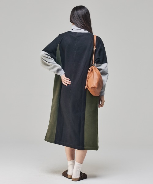 「KRIFF MAYER Lady's Collection」 長袖ワンピース MEDIUM オートミール レディース_画像9