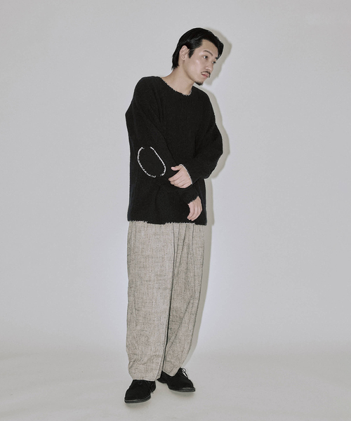 「JOURNAL STANDARD J.S HOMESTEAD」 長袖ニット MEDIUM アイボリー メンズ_画像3