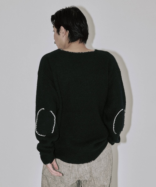 「JOURNAL STANDARD J.S HOMESTEAD」 長袖ニット MEDIUM アイボリー メンズ_画像5