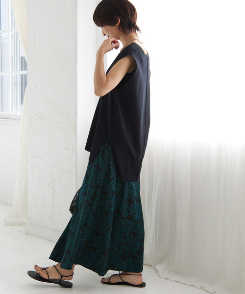 「JOURNAL STANDARD relume」 ロングスカート FREE イエロー レディースの画像