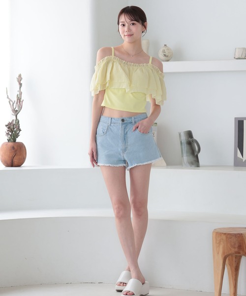EREAGNCIA デニム水着 LAETITIA（レリッタ） パンツ 水着 ボトムス ショートパンツ 水陸両用