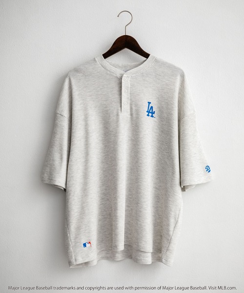 MLB ヘンリーネック tシャツ メジャーリーグベースボール オーバー