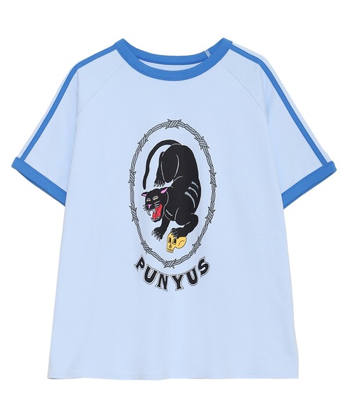 PUNYUS（プニュズ） 半袖Tシャツ 3 サックスブルー レディース