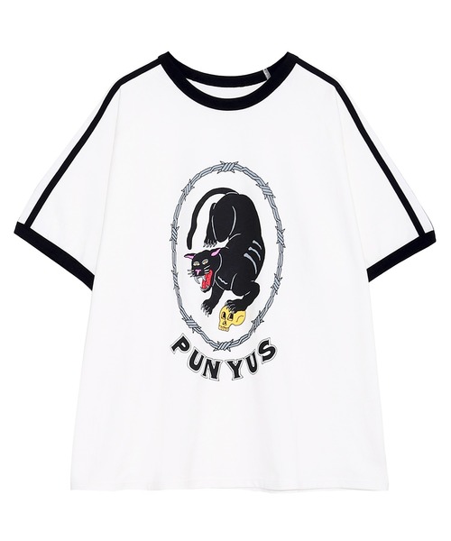 PUNYUS（プニュズ） 半袖Tシャツ 3 サックスブルー レディース