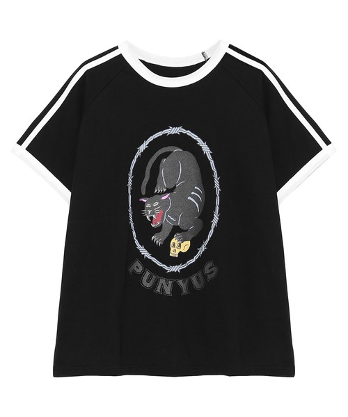 PUNYUS（プニュズ） 半袖Tシャツ 3 サックスブルー レディース