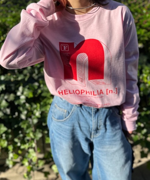 「mi via loca」 長袖カットソー X-LARGE ピンク レディース_画像8