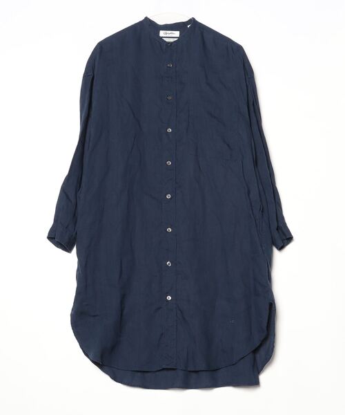 GYMPHLEX（ジムフレックス） シャツワンピース 12 ネイビー レディース 