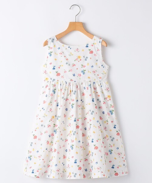 ワンピース SHIPS KIDS:140〜150cm / ノースリーブ フラワー プリント ワンピース キッズ 子供服 女の子の画像