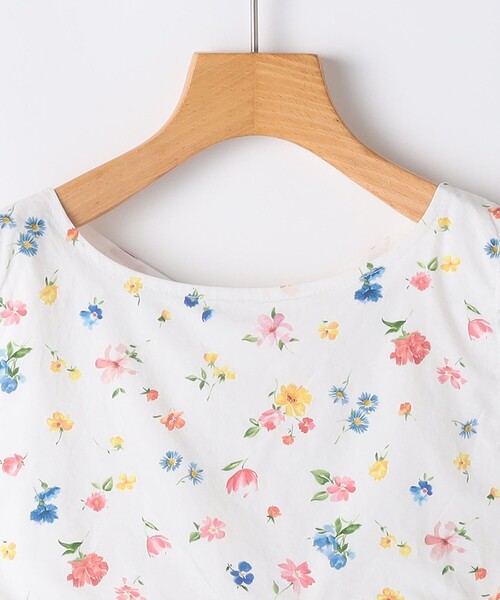 ワンピース SHIPS KIDS:140〜150cm / ノースリーブ フラワー プリント ワンピース キッズ 子供服 女の子の画像